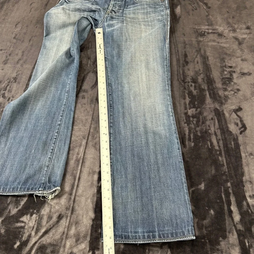 Rock & Republic Bootcut Jeans Mens 33 Blue Floyd VLO-06HL Distressed Hem